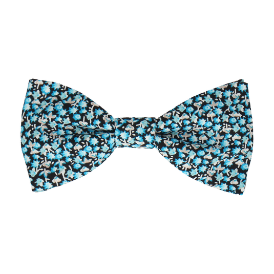 Blue Bellflowers Ditsy Floral Bow Tie - Bow Tie with Free UK Delivery - Mrs Bow Tie