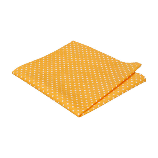 Yellow Polka Dot Cotton Pocket Square - Pocket Square with Free UK Delivery - Mrs Bow Tie