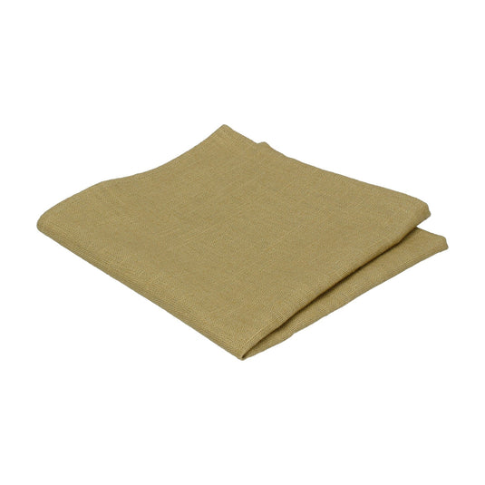 Linen Green Pocket Square - Pocket Square with Free UK Delivery - Mrs Bow Tie