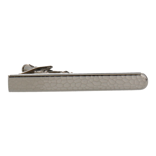The Hammered Steel Tie Bar - Tie Bar with Free UK Delivery - Mrs Bow Tie