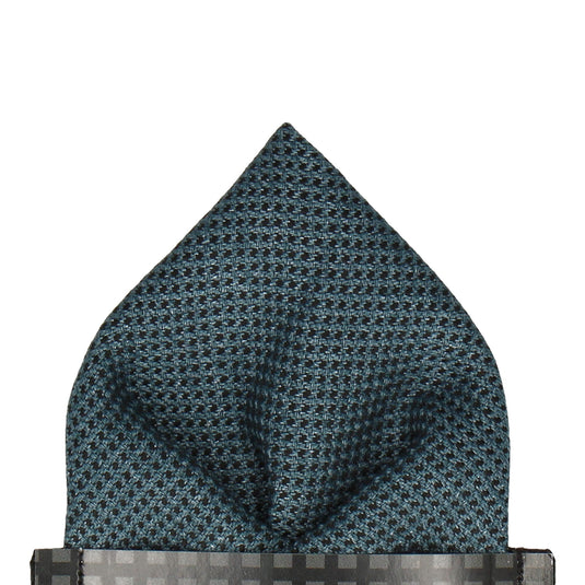Textured Blue Pocket Square - Pocket Square with Free UK Delivery - Mrs Bow Tie