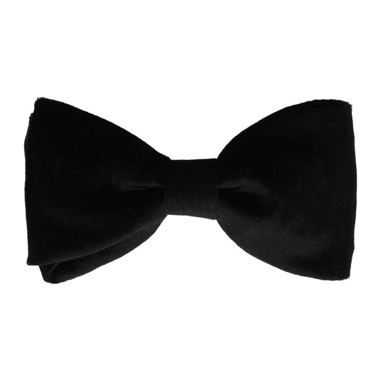 Black Velvet Bow Tie - Bow Tie with Free UK Delivery - Mrs Bow Tie