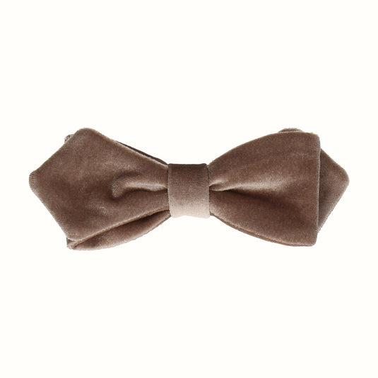 Truffle Velvet Bow Tie - Bow Tie with Free UK Delivery - Mrs Bow Tie