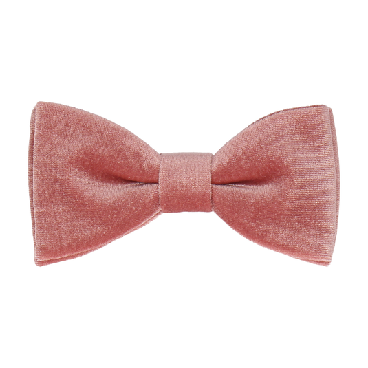 Dusky Pink Velvet Bow Tie - Bow Tie with Free UK Delivery - Mrs Bow Tie