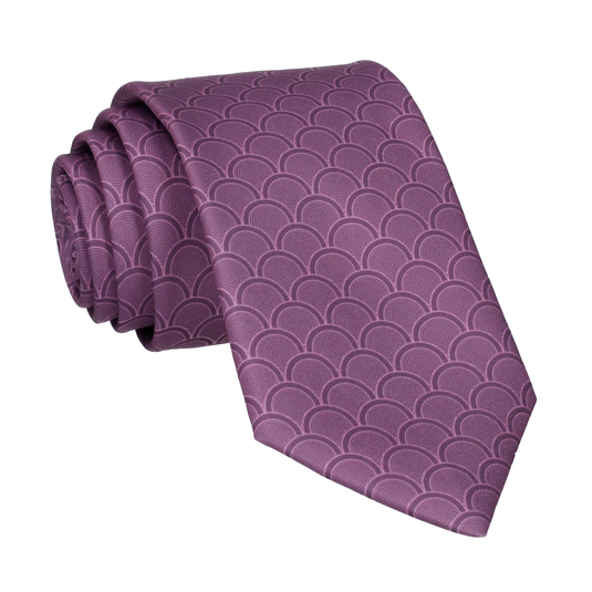 Purple Wedding Fans Tie - Tie with Free UK Delivery - Mrs Bow Tie
