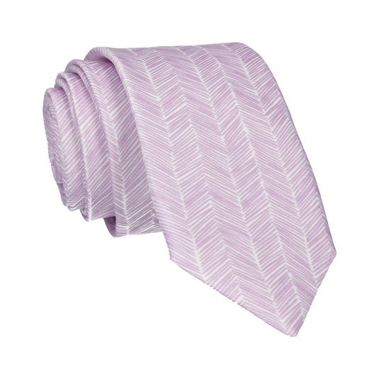 Lilac Boho Chevron Tie - Tie with Free UK Delivery - Mrs Bow Tie