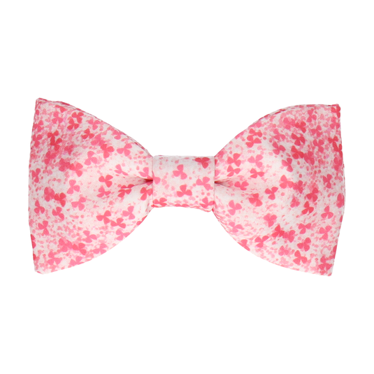 Coral Pink Cherry Blossom Flower Bow Tie - Bow Tie with Free UK Delivery - Mrs Bow Tie