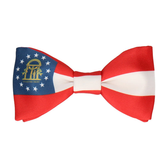 Georgia State Flag Bow Tie - Bow Tie with Free UK Delivery - Mrs Bow Tie