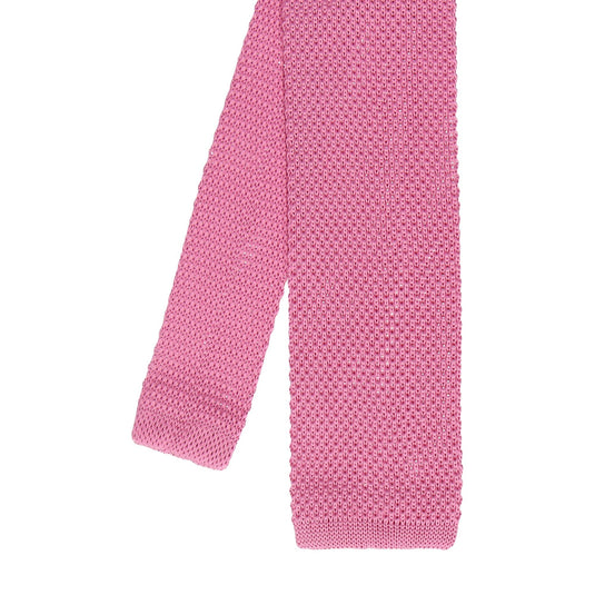 Knitted Tie in Pink - Tie with Free UK Delivery - Mrs Bow Tie
