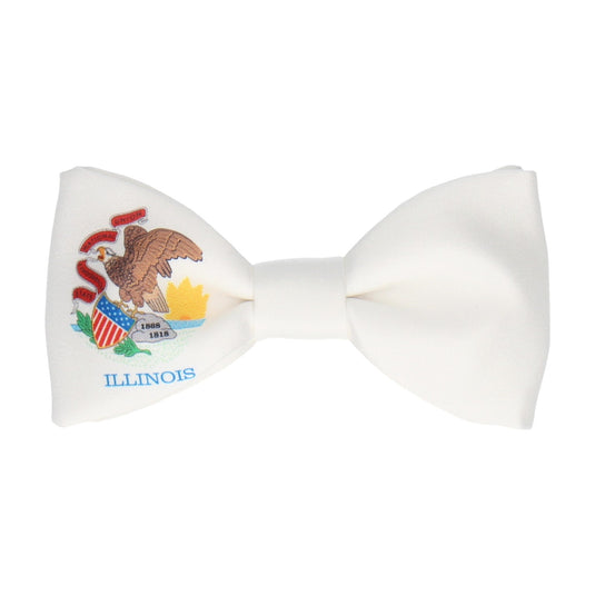 Illinois State Flag Bow Tie - Bow Tie with Free UK Delivery - Mrs Bow Tie