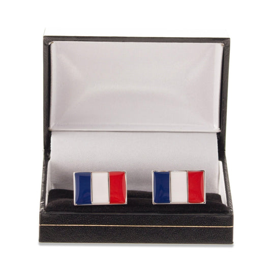 French Flag Cufflinks - Cufflinks with Free UK Delivery - Mrs Bow Tie
