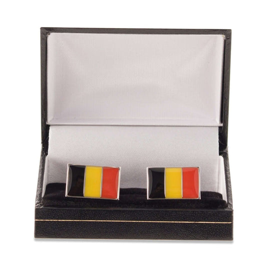 Belgian Flag Cufflinks - Cufflinks with Free UK Delivery - Mrs Bow Tie