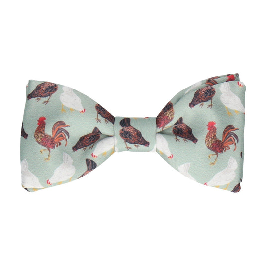 Chickens Bow Tie Pale Green - Bow Tie with Free UK Delivery - Mrs Bow Tie