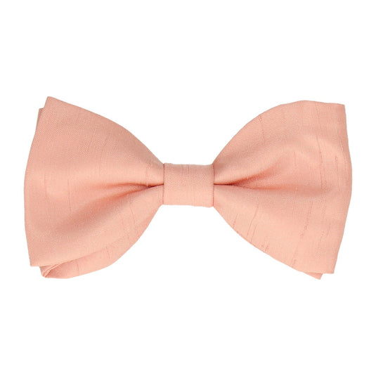 Salmon Pink Faux SilkBow Tie - Bow Tie with Free UK Delivery - Mrs Bow Tie